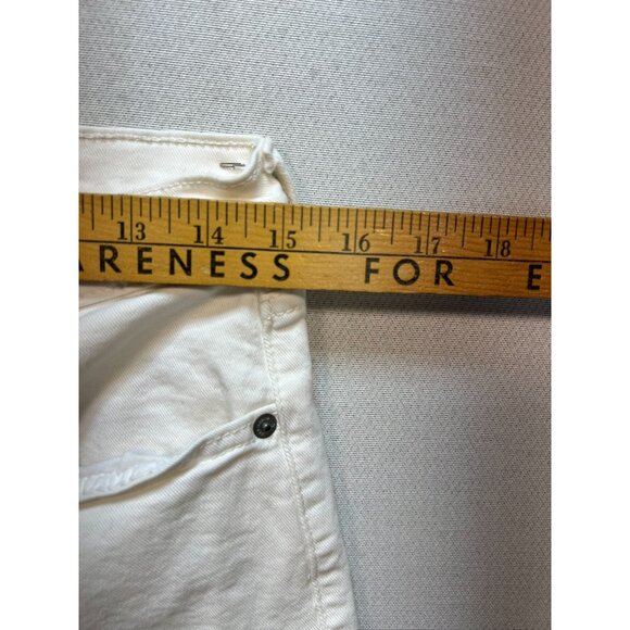 Lucky Brand Women's Sweet Crop Ankle Jeans Stretch Denim Size 10/30 White Solid - Picture 8 of 12